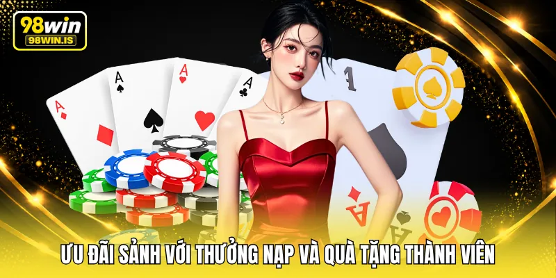 Ưu đãi sảnh với thưởng nạp và quà tặng thành viên